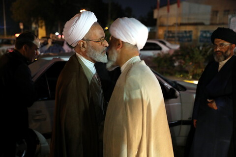 استقبال نماینده ولی فقیه، استاندار و مدیران حوزوی گیلان از آیت الله اعرافی