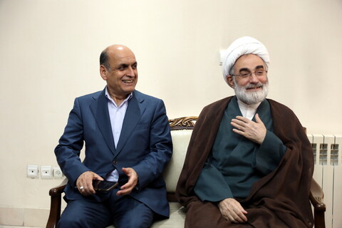 استقبال نماینده ولی فقیه، استاندار و مدیران حوزوی گیلان از آیت الله اعرافی