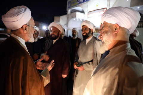 استقبال نماینده ولی فقیه، استاندار و مدیران حوزوی گیلان از آیت الله اعرافی