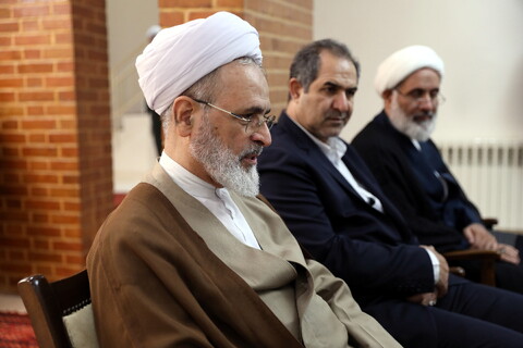 استقبال نماینده ولی فقیه، استاندار و مدیران حوزوی گیلان از آیت الله اعرافی