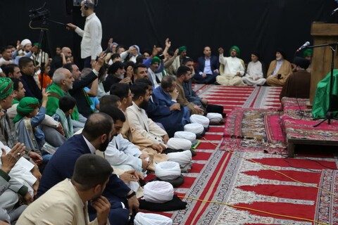 تصاویر/آیین باشکوه عمامه‌گذاری جمعی از طلاب خوزستان در شهرستان کارون