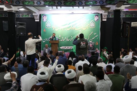 تصاویر/آیین باشکوه عمامه‌گذاری جمعی از طلاب خوزستان در شهرستان کارون