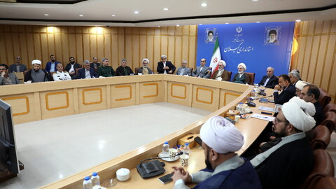 جلسه مسئولین ارشد استان گیلان با آیت الله اعرافی