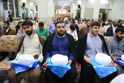تصاویر/ آیین عمامه گذاری طلاب حوزه علمیه اصفهان