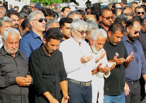 تصاویر/ تشییع جانباختگان حادثه بندر دیر