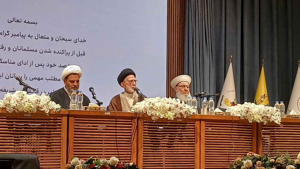 حجت الاسلام والمسلمین سیدمحمد الحیدری معاون فرهنگی حشدالشعبی در همایش بین المللی غدیر و مقاومت