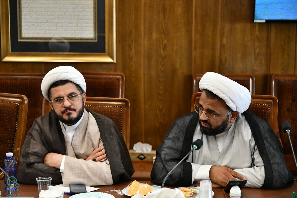 دیدار جمعی از اعضای شورای‌عالی حوزه علمیه خراسان با رئیس سازمان تبلیغات اسلامی