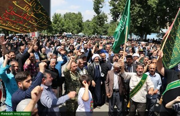 فیلم | شعار مرگ بر آمریکا و مرگ بر اسرائیل در شهرستان نظرآباد