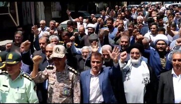 فیلم | اعلام انزجار مردم ایوان از رژیم صهیونیستی