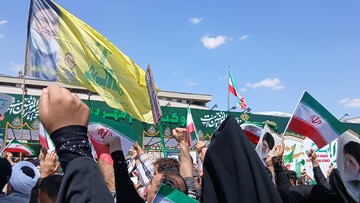 تصاویر/ راهپیمایی مردم  ولایت مدار مشهد در محکومیت جنایات رژیم صهیونیستی