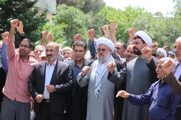 تصاویر / تجمع مردم ملایر در محکومیت جنایات رژیم صهیونیستی