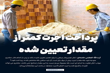 عکس نوشت| پرداخت اجرت کمتر از مقدار تعیین شده