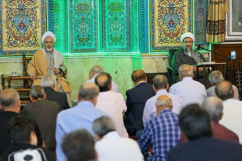 تصاویر | حضور نماینده ولی فقیه در آذربایجان شرقی در مسجد چهارده معصوم شهرک پرواز تبریز