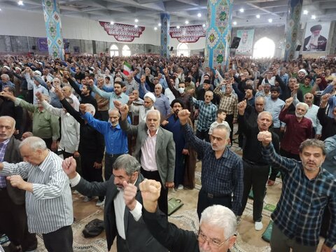 تصاویر/ نمازعبادی سیاسی جمعه کاشان