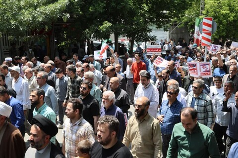 تصاویر / راهپیمایی عظیم مردم همدان در پاسخ به جنایت بزرگ رژیم صهیونسیتی