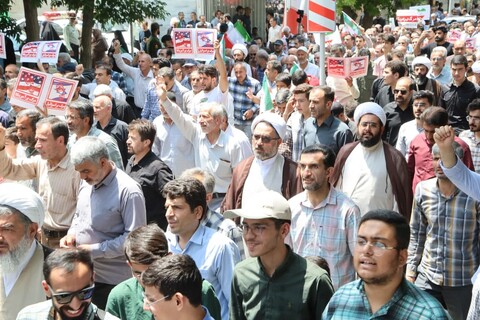 تصاویر / راهپیمایی عظیم مردم همدان در پاسخ به جنایت بزرگ رژیم صهیونسیتی