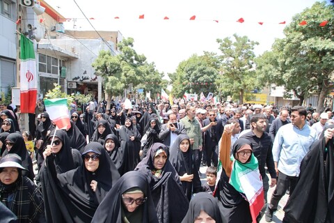 تصاویر / راهپیمایی عظیم مردم همدان در پاسخ به جنایت بزرگ رژیم صهیونسیتی