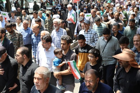 تصاویر / راهپیمایی عظیم مردم همدان در پاسخ به جنایت بزرگ رژیم صهیونسیتی