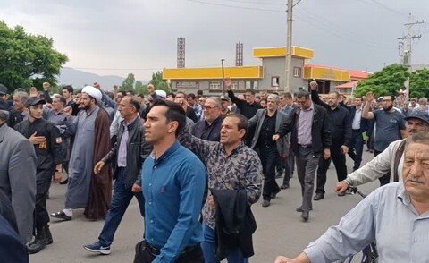 تصاویر / انزجار مردم شهرستان سراب از حملات رژیم غاصب صهیونیستی