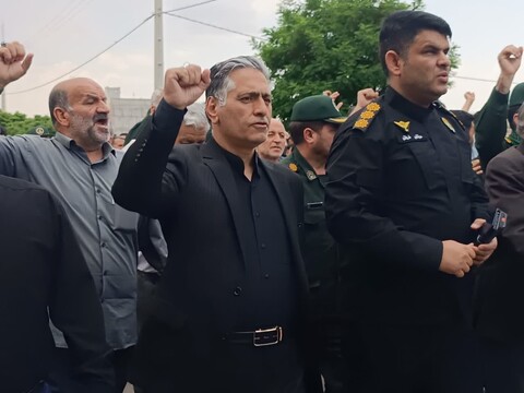 تصاویر / انزجار مردم شهرستان سراب از حملات رژیم غاصب صهیونیستی