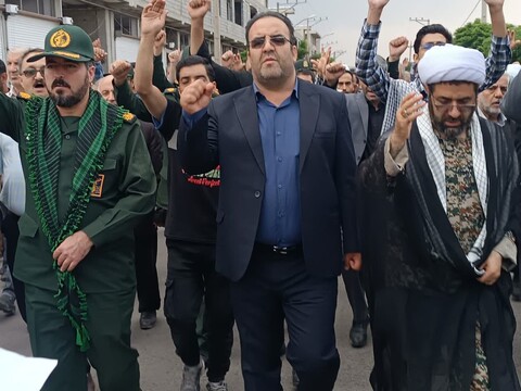 تصاویر / انزجار مردم شهرستان سراب از حملات رژیم غاصب صهیونیستی