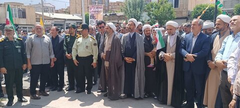 تصاویر/ تجمع مردم شهرستان شوط در محکومیت اقدام تروریستی رژیم صهیونیستی