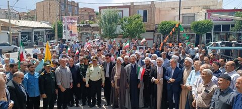 تصاویر/ تجمع مردم شهرستان شوط در محکومیت اقدام تروریستی رژیم صهیونیستی