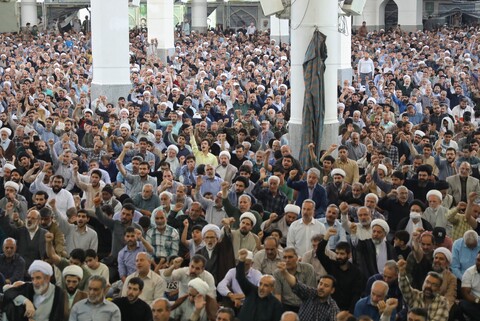 تصاویر/ راهپیمایی اعلام انزجار از رژیم کودک‌کش صهیونیستی از مصلای قدس به سمت حرم حضرت معصومه(س)