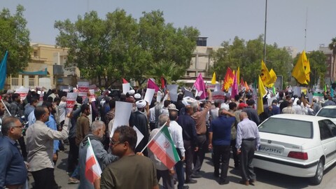 تصاویر/ راهپیمایی بوشهر در محکومیت حمله صهیون‌ها به ایران