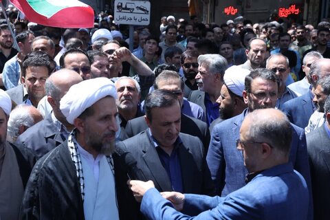 تصاویر /  محکومیت حمله رژیم صهیونیستی اسراییل به ایران عزیز از سوی مردم استان قزوین