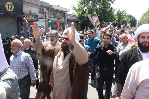 تصاویر /  محکومیت حمله رژیم صهیونیستی اسراییل به ایران عزیز از سوی مردم استان قزوین