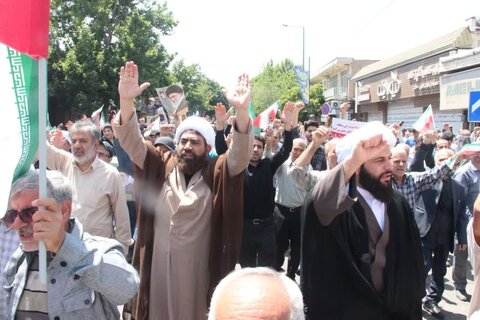 تصاویر /  محکومیت حمله رژیم صهیونیستی اسراییل به ایران عزیز از سوی مردم استان قزوین