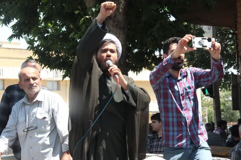 تصاویر /  محکومیت حمله رژیم صهیونیستی اسراییل به ایران عزیز از سوی مردم استان قزوین