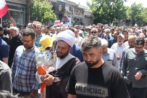 تصاویر /  محکومیت حمله رژیم صهیونیستی اسراییل به ایران عزیز از سوی مردم استان قزوین