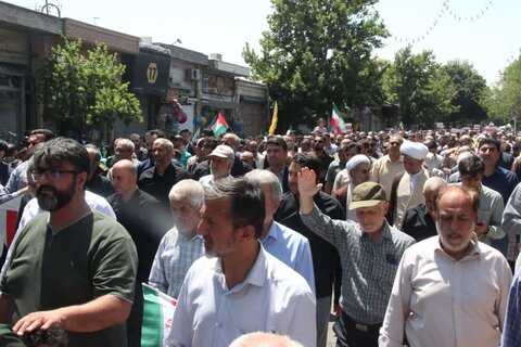 تصاویر /  محکومیت حمله رژیم صهیونیستی اسراییل به ایران عزیز از سوی مردم استان قزوین