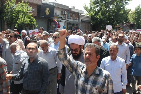 تصاویر /  محکومیت حمله رژیم صهیونیستی اسراییل به ایران عزیز از سوی مردم استان قزوین