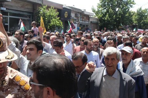 تصاویر /  محکومیت حمله رژیم صهیونیستی اسراییل به ایران عزیز از سوی مردم استان قزوین