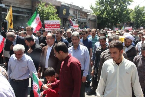 تصاویر /  محکومیت حمله رژیم صهیونیستی اسراییل به ایران عزیز از سوی مردم استان قزوین