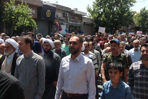 تصاویر /  محکومیت حمله رژیم صهیونیستی اسراییل به ایران عزیز از سوی مردم استان قزوین