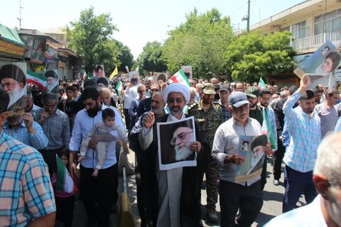 تصاویر /  محکومیت حمله رژیم صهیونیستی اسراییل به ایران عزیز از سوی مردم استان قزوین