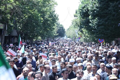 تصاویر /  محکومیت حمله رژیم صهیونیستی اسراییل به ایران عزیز از سوی مردم استان قزوین