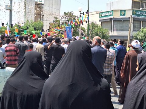 تصاویر/تجمع طلاب و مردم شهرستان آستانه در محکومیت رژیم صهیونیستی در حمله به ایران