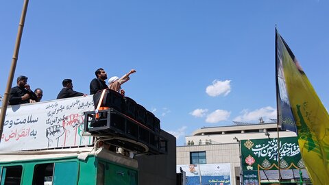 خروش مردم ولایت مدار مشهدبر علیه جنایت های رژیم غاصب صهیونیستی