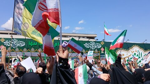 خروش مردم ولایت مدار مشهدبر علیه جنایت های رژیم غاصب صهیونیستی