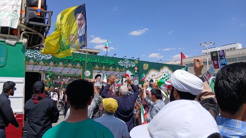 خروش مردم ولایت مدار مشهدبر علیه جنایت های رژیم غاصب صهیونیستی