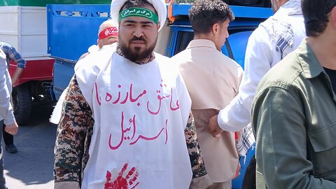 خروش مردم ولایت مدار مشهدبر علیه جنایت های رژیم غاصب صهیونیستی