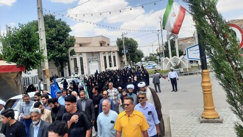 تصاویر / راهپیمایی نمازگزاران شهرستان درگزین در محکومیت جنایات رژیم صهیونیستی