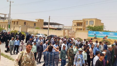 تصاویر/ راهپیمایی ضد صهیونیستی در بندر ریگ