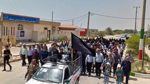 تصاویر/ راهپیمایی ضد صهیونیستی در بندر ریگ