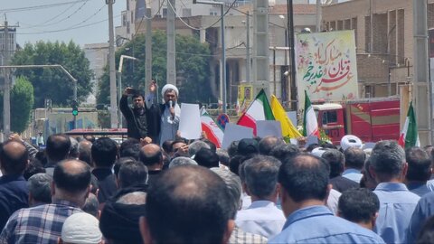 تصاویر/ خروش مردم گناوه علیه صهیونیست ها